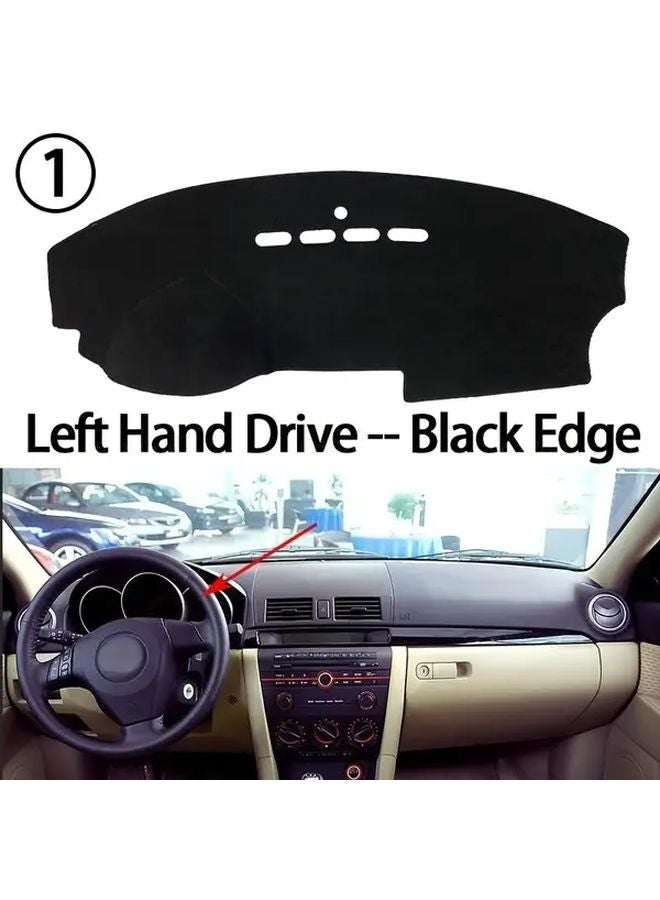 Left Hand Black Dashboard Mat Cover Sunshade Carpet for Mazda 3 BK 2003 2009 MK1 Models - Image 3